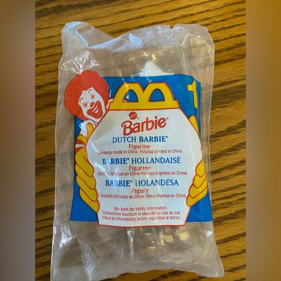 Barbie Other - Barbie Mcdonalds Vintage Dutch Barbie Figurine - Red, Blue, White 1995